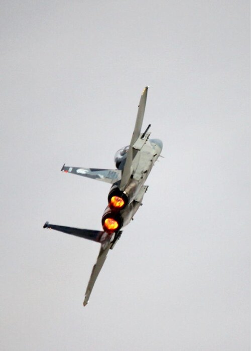 F15 Greeting Card featuring the photograph Eagle Afterburner 2 by Saya Studios