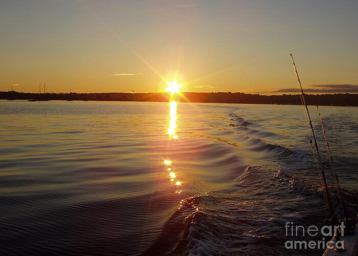 Early Morning Fishing Greeting Card featuring the photograph Early Morning Fishing by John Telfer