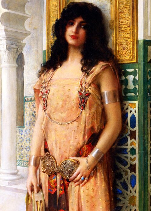 Orientalism Greeting Card featuring the photograph Eastern Beauty by Munir Alawi