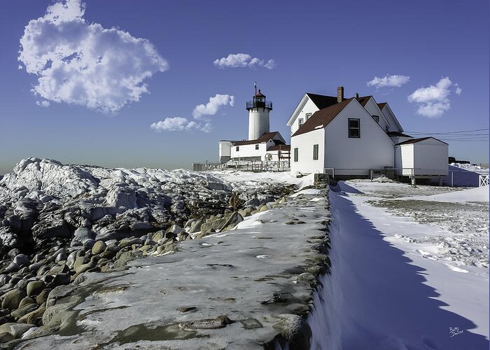 Lighthouses Greeting Card featuring the photograph Eastern Point Lighthouse by Betty Denise