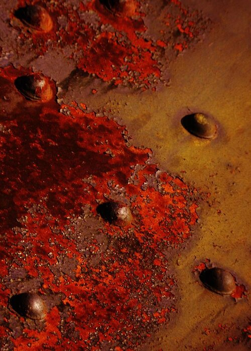 Rust Photographs Greeting Card featuring the photograph Ebb and Flow of Silence by Charles Lucas