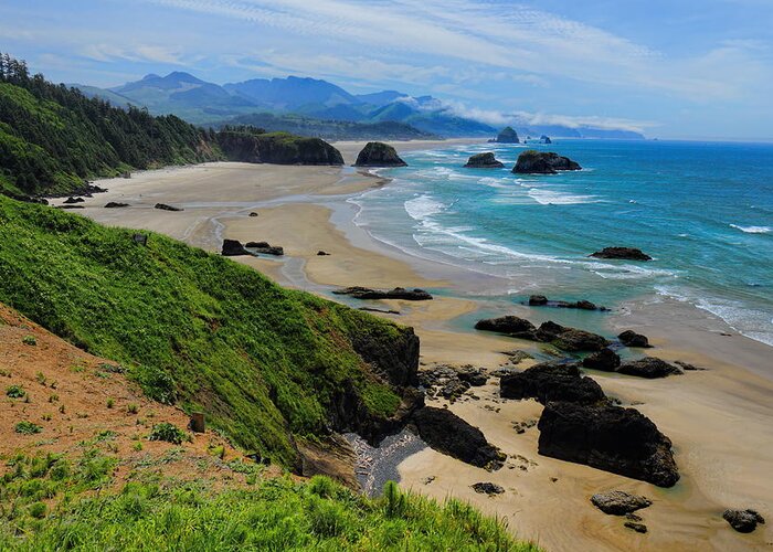 Pacific Northwest Greeting Card featuring the photograph Ecola State Park Beach by Dale Kauzlaric