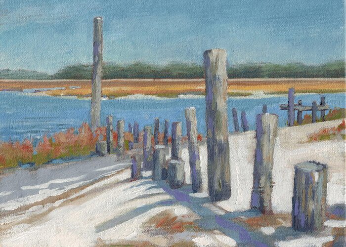 Edisto Greeting Card featuring the painting Edisto Study 9 by Todd Baxter