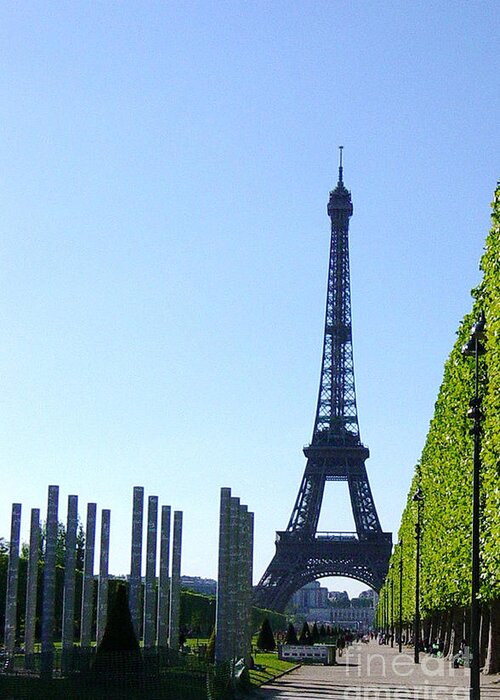 Paris Greeting Card featuring the photograph Eiffel Tower by Deborah Smolinske