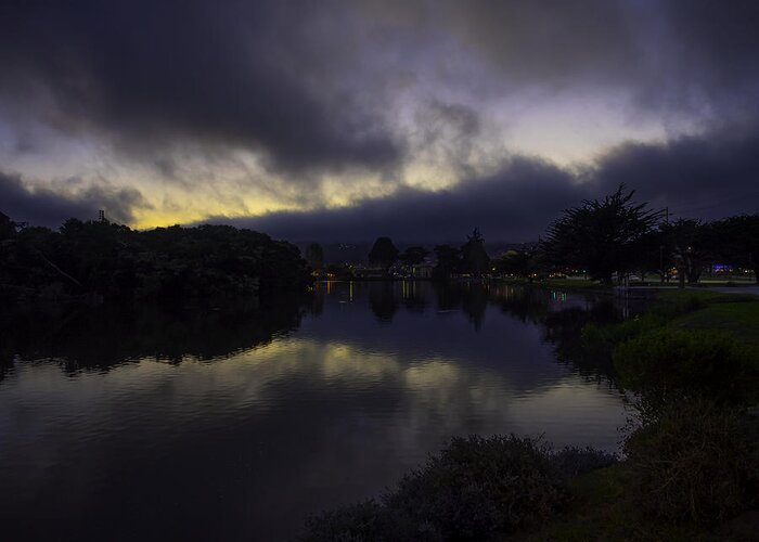 Lake Greeting Card featuring the photograph El Estero Evening by Derek Dean