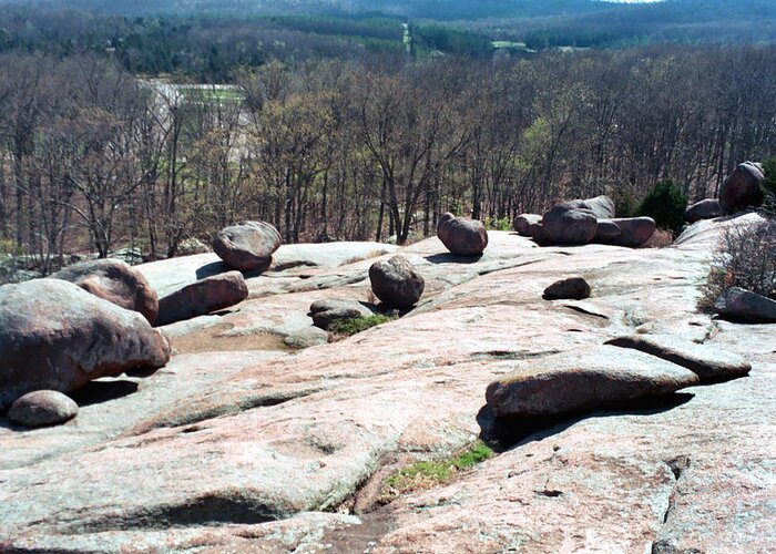 Landscape Greeting Card featuring the photograph Elephant Rocks 2 by M Landis