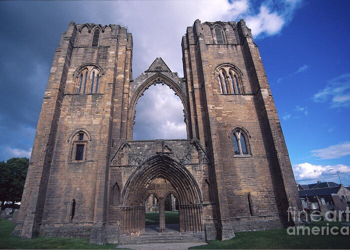 Elgin Greeting Card featuring the photograph Elgin cathedral by Riccardo Mottola