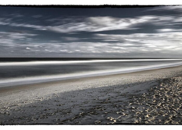 Ocean City Greeting Card featuring the photograph Empty Beach by Robert Fawcett