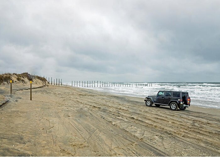 Carova Greeting Card featuring the photograph End of the Road by Photographic Arts And Design Studio