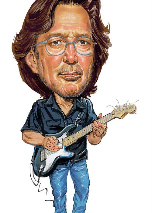 Eric Clapton Greeting Card featuring the painting Eric Clapton by Art 