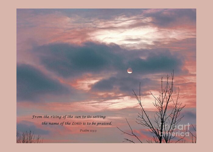 Praise Greeting Card featuring the photograph Evening Praise by Ann Horn