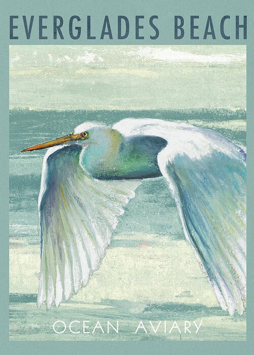 Everglades Greeting Card featuring the painting Everglades Poster II by Patricia Pinto