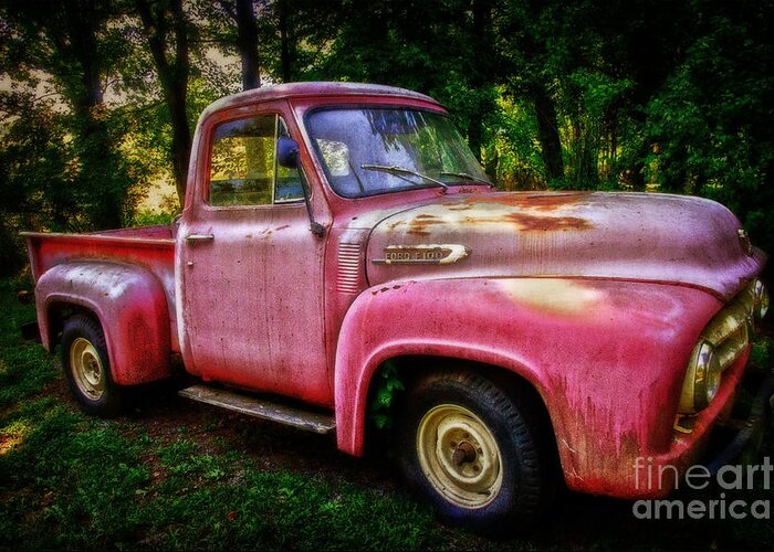 Truck Greeting Card featuring the photograph F100 by Debra Fedchin