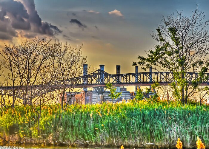 Hdr Greeting Card featuring the photograph Factory by PatriZio M Busnel
