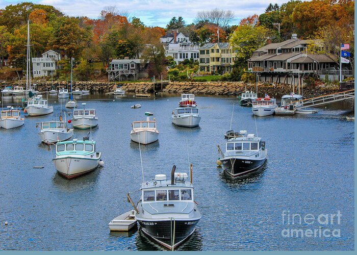 Maine Greeting Card featuring the photograph Fall in Maine by JoeFar Photos
