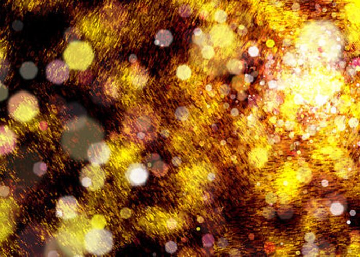 Abstract Greeting Card featuring the digital art Falling Dew by Matthew Lindley