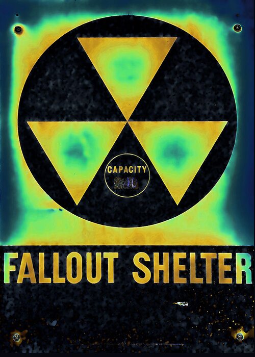 Fallout Greeting Card featuring the photograph Fallout Shelter Abstract 2 by Stephen Stookey