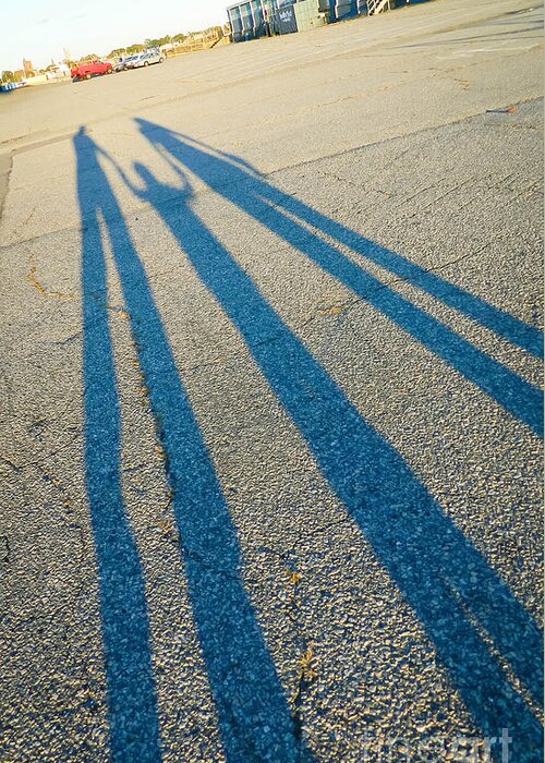 Happy Greeting Card featuring the photograph Family Shadow by Andrea Anderegg