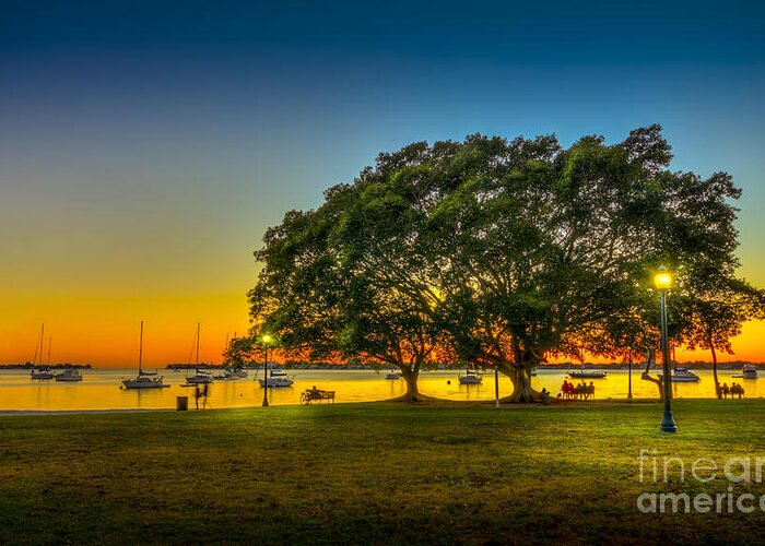 Sarasota Florida Greeting Card featuring the photograph Family Sunset by Marvin Spates