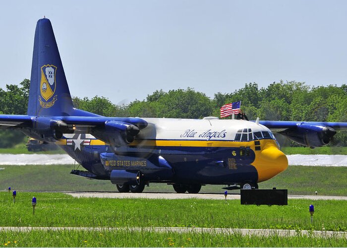 Blue Angels Greeting Card featuring the photograph Fat Albert 2 by Dan Myers