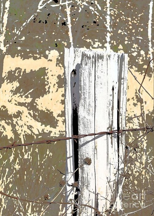 Country Greeting Card featuring the photograph Fenced by Marsha Young