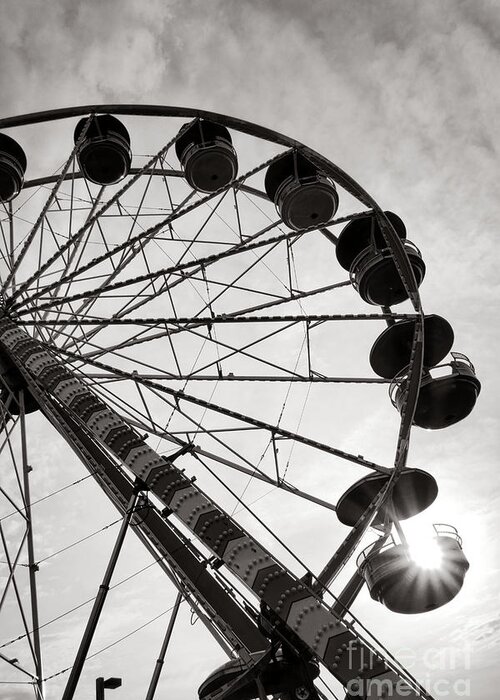 Ferris Greeting Card featuring the photograph Ferris Wheeler Day Off by Olivier Le Queinec