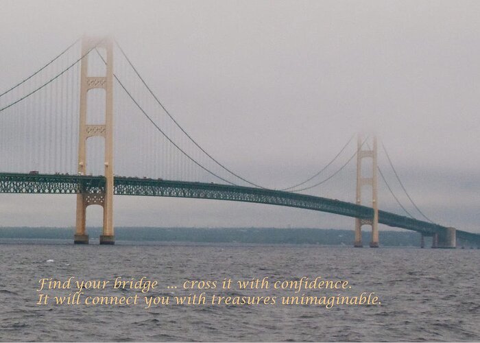 Bridges Greeting Card featuring the photograph Find Your Bridge - Card by Guy Whiteley