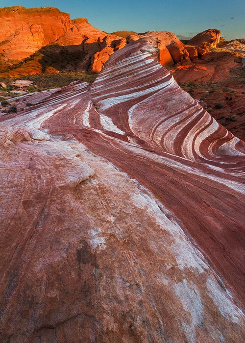 Valley Of Fire Greeting Card featuring the photograph Fire Wave by Bryan Bzdula
