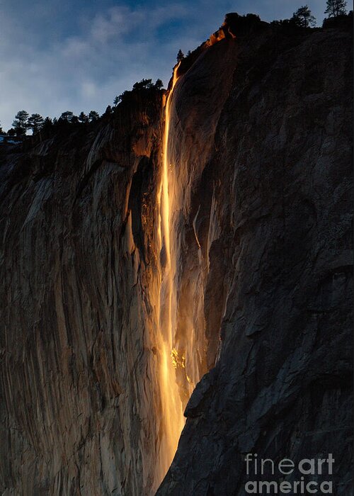 Beauty Greeting Card featuring the photograph Firefalls by Jerry Fornarotto