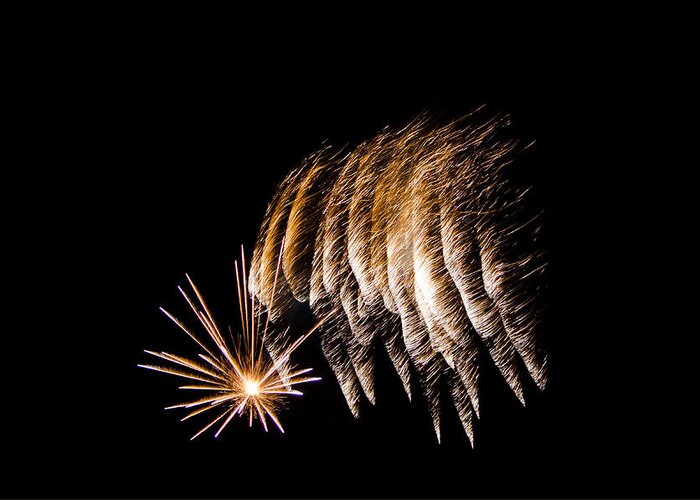 Fireworks Greeting Card featuring the photograph Fireworks 1 by Susan McMenamin