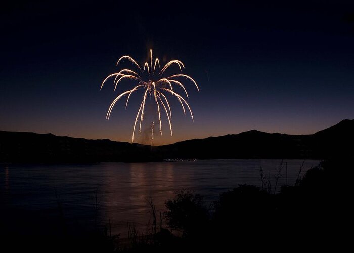 Fireworks Greeting Card featuring the photograph Fireworks 11 by Sonya Lang