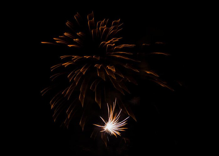 Fireworks Greeting Card featuring the photograph Fireworks 2 by Susan McMenamin