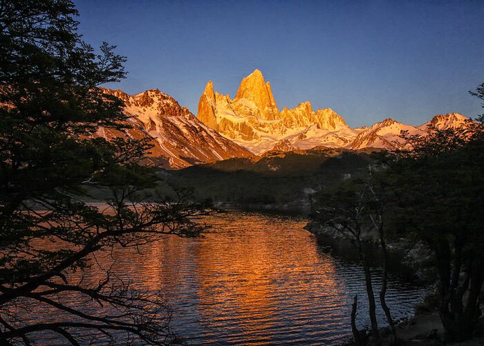 Argentina Greeting Card featuring the photograph Fitz Roy Massif by Gary Hall