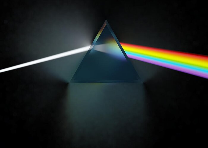 Pink Floyd Greeting Card featuring the digital art Floyd in 3D Simulation by Meir Ezrachi