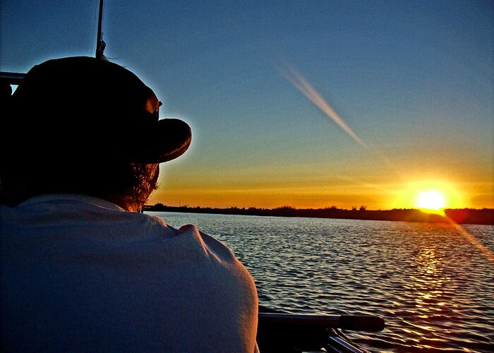Sacramento River Delta Greeting Card featuring the photograph Going Fish'n by Joseph Coulombe