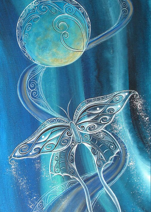 Reina Greeting Card featuring the painting Fly Free by Reina Cottier