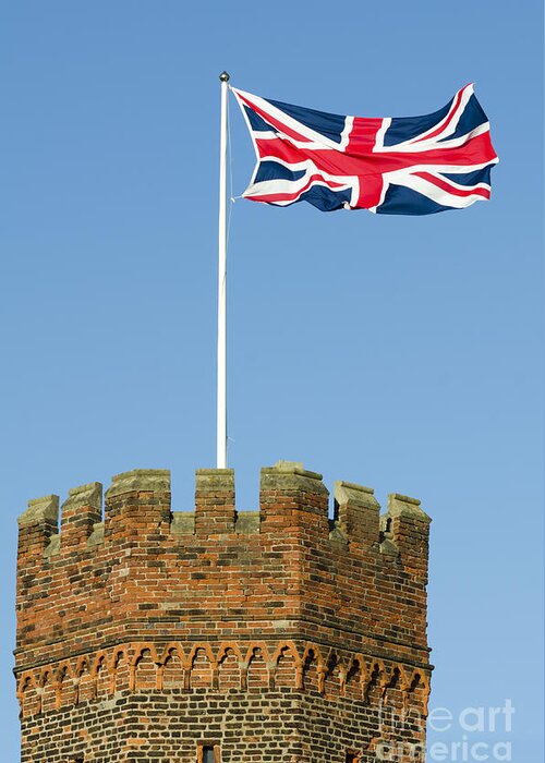 Flag Greeting Card featuring the photograph Flying the flag by Steev Stamford