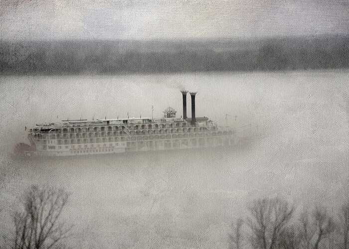 Riverboat Greeting Card featuring the photograph The American Queen by Patricia Montgomery