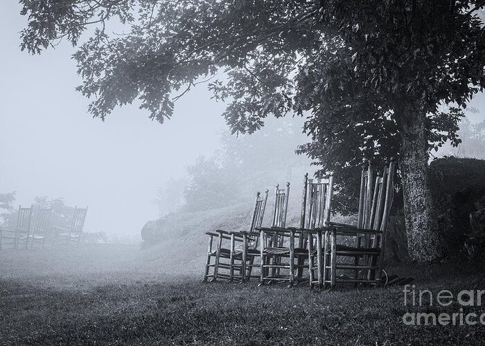 Black And White Photography Greeting Card featuring the photograph Fogbound by David Waldrop