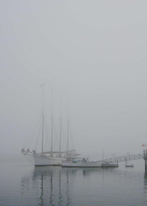 Fog Greeting Card featuring the photograph Fogged In by Carolyn Jacob