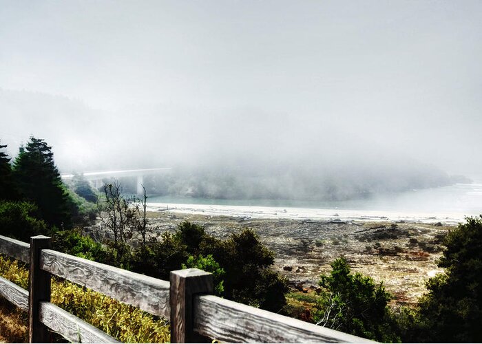 California Art Greeting Card featuring the photograph Foggy Mendocino Morning by Kandy Hurley