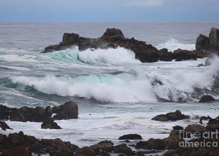 Ocean Greeting Card featuring the photograph Force of Nature by Bev Conover