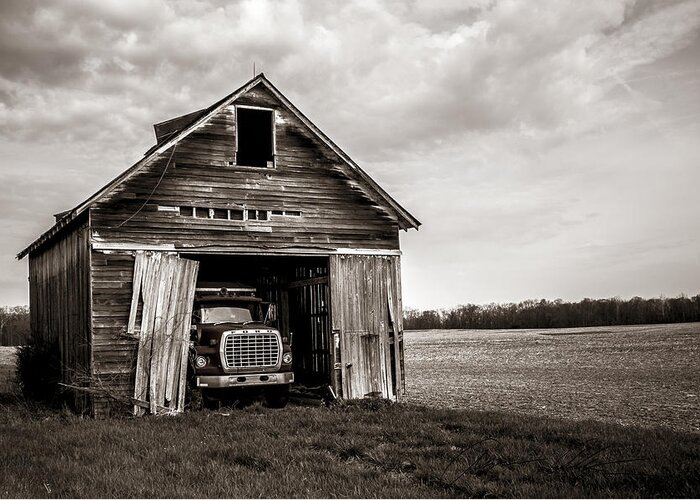 Barn Greeting Card featuring the photograph Ford by Off The Beaten Path Photography - Andrew Alexander