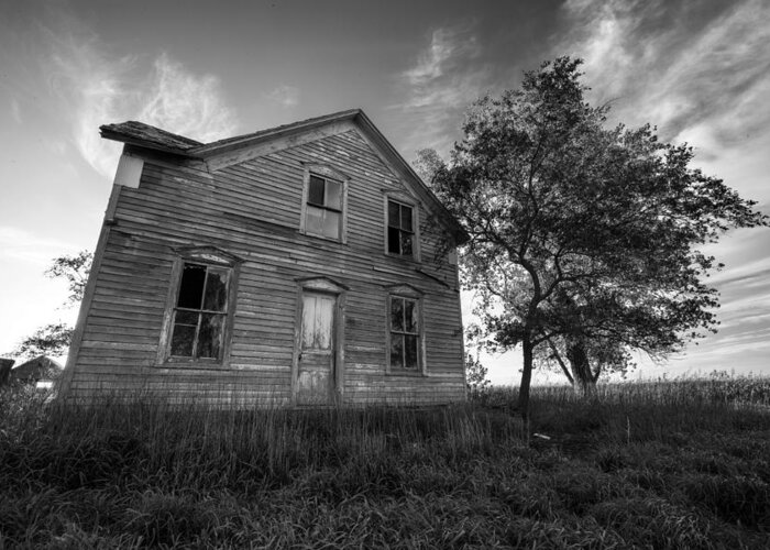 Abandoned Greeting Card featuring the photograph Forgotten by Aaron J Groen