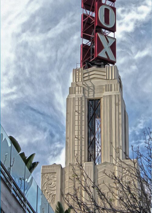 Fox Theater Greeting Card featuring the photograph Fox Theater - Pomona - 01 by Gregory Dyer