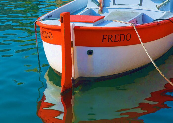 Boat Greeting Card featuring the photograph Fredo by Joan Herwig