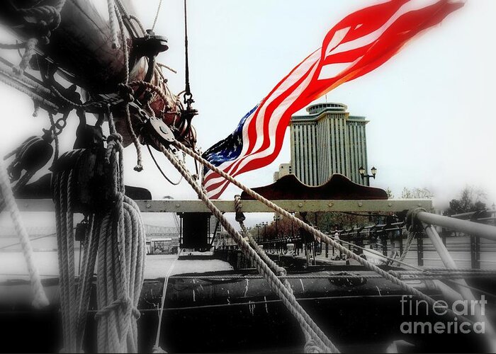 Nola Greeting Card featuring the photograph Freedom Sails by Michael Hoard