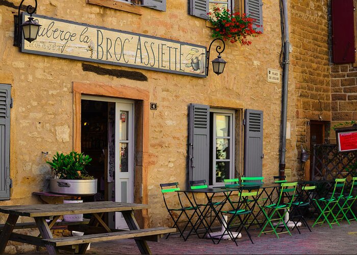 Auberge Greeting Card featuring the photograph French Auberge by Dany Lison