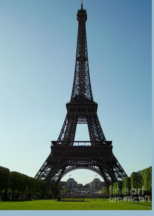 Park Greeting Card featuring the photograph From Champ de Mars by Valerie Shaffer