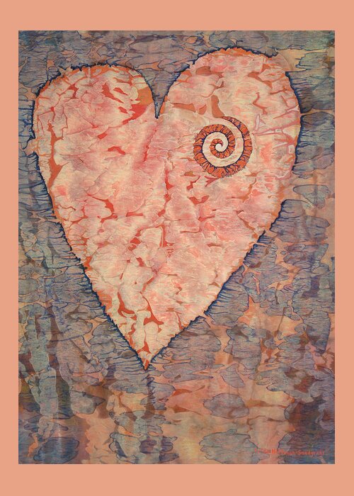 Heart Greeting Card featuring the painting From The Heart by Lynda Hoffman-Snodgrass